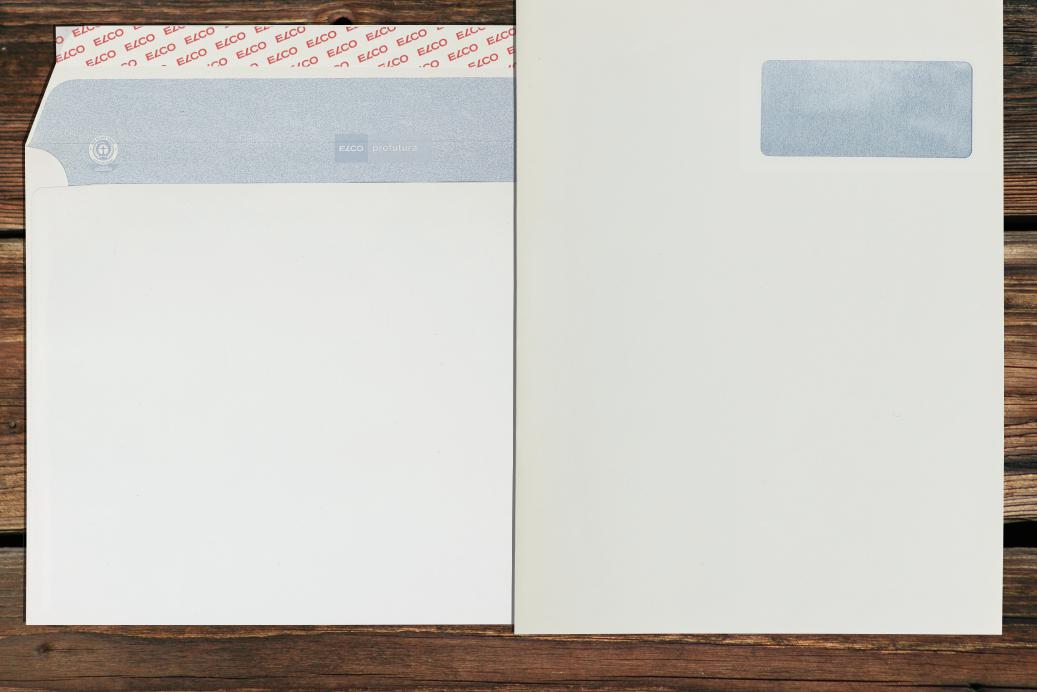 Briefhüllen mit Fenster C4 229x324 mm Haftklebend Recycling Naturweiß 120 g/qm